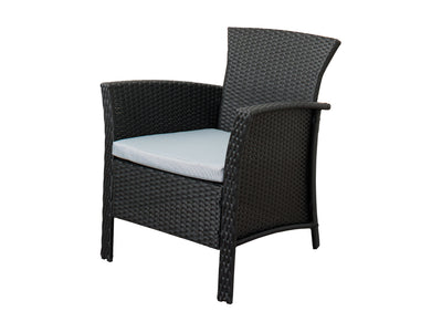 light grey Black Wicker Patio Set, 4pc Cascade Collection product image by CorLiving#color_light-grey