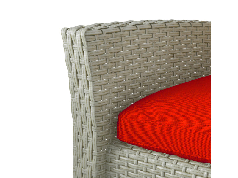 red 4 Piece Wicker Patio Set Cascade Collection detail image by CorLiving