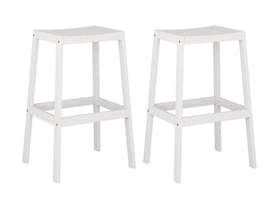 white Natural Wood Bar Stools, Set of 2 Miramar Collection product image by CorLiving#color_miramar-washed-white