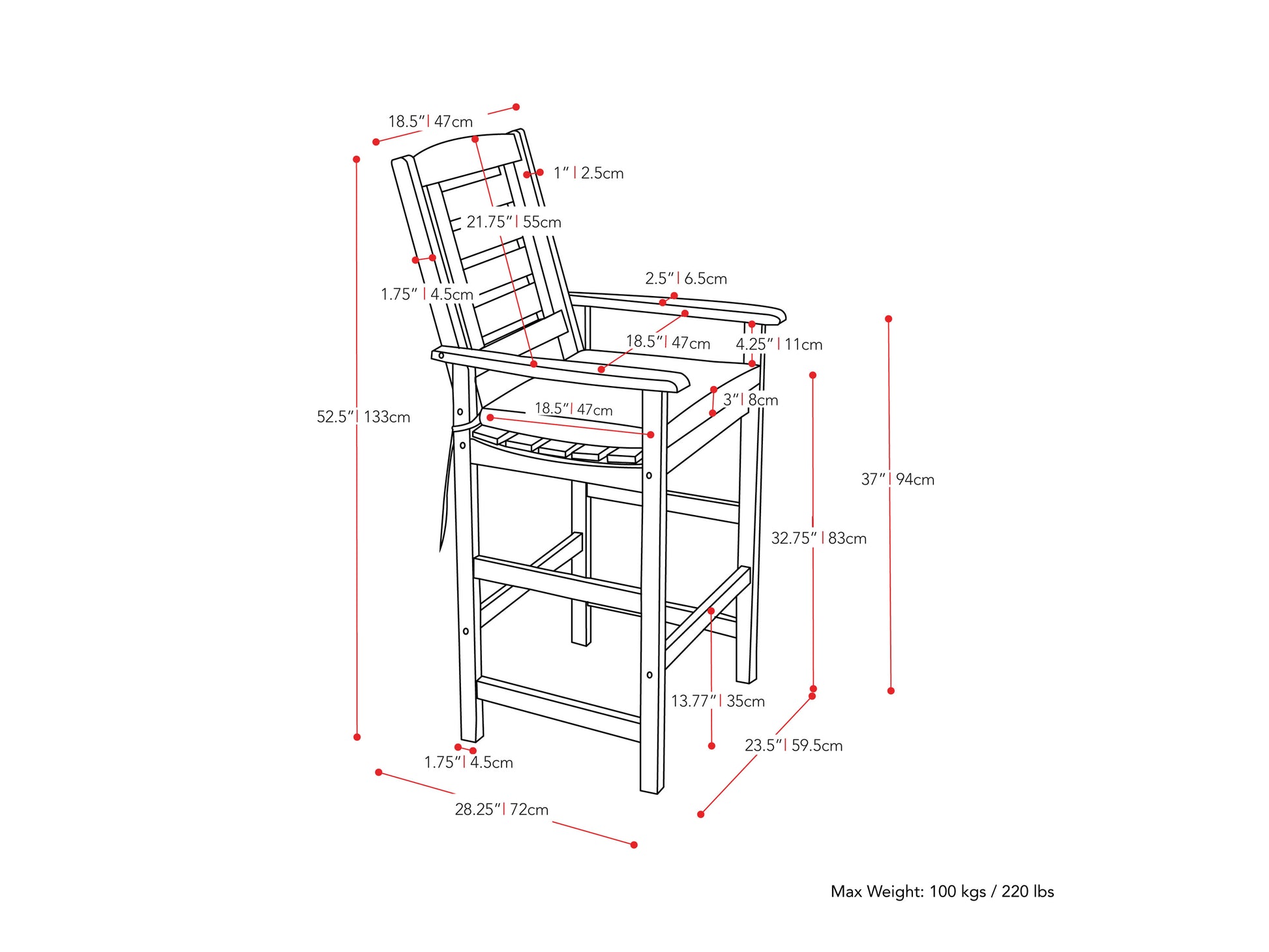 Modern patio bar stool with sleek black metal frame, weather-resistant light grey cushion, and footrest. Ideal for outdoor seating. Contemporary design with clean lines for stylish patio or garden bar setups.