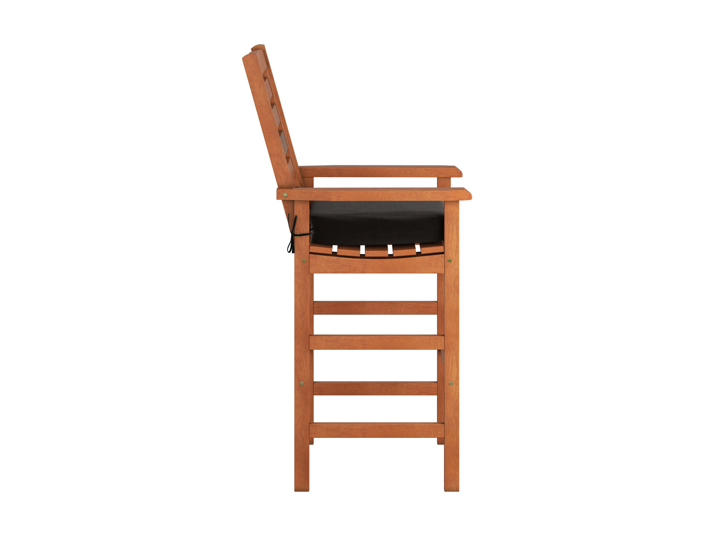Black and white wicker patio bar stool with curved backrest, sturdy aluminum frame, and weather-resistant materials, perfect for outdoor use.