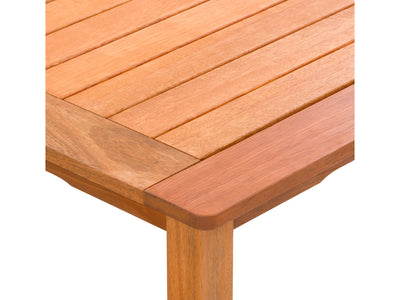 brown Outdoor Wood Dining Table Miramar Collection detail image by CorLiving#color_miramar-brown
