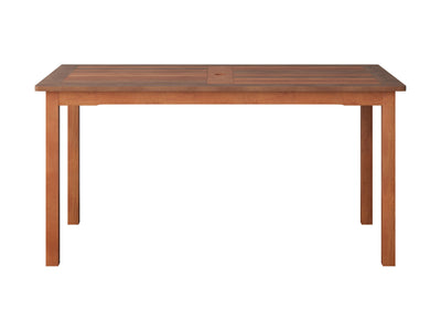 brown Outdoor Wood Dining Table Miramar Collection product image by CorLiving#color_miramar-brown