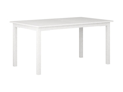 white Outdoor Wood Dining Table Miramar Collection product image by CorLiving#color_miramar-washed-white