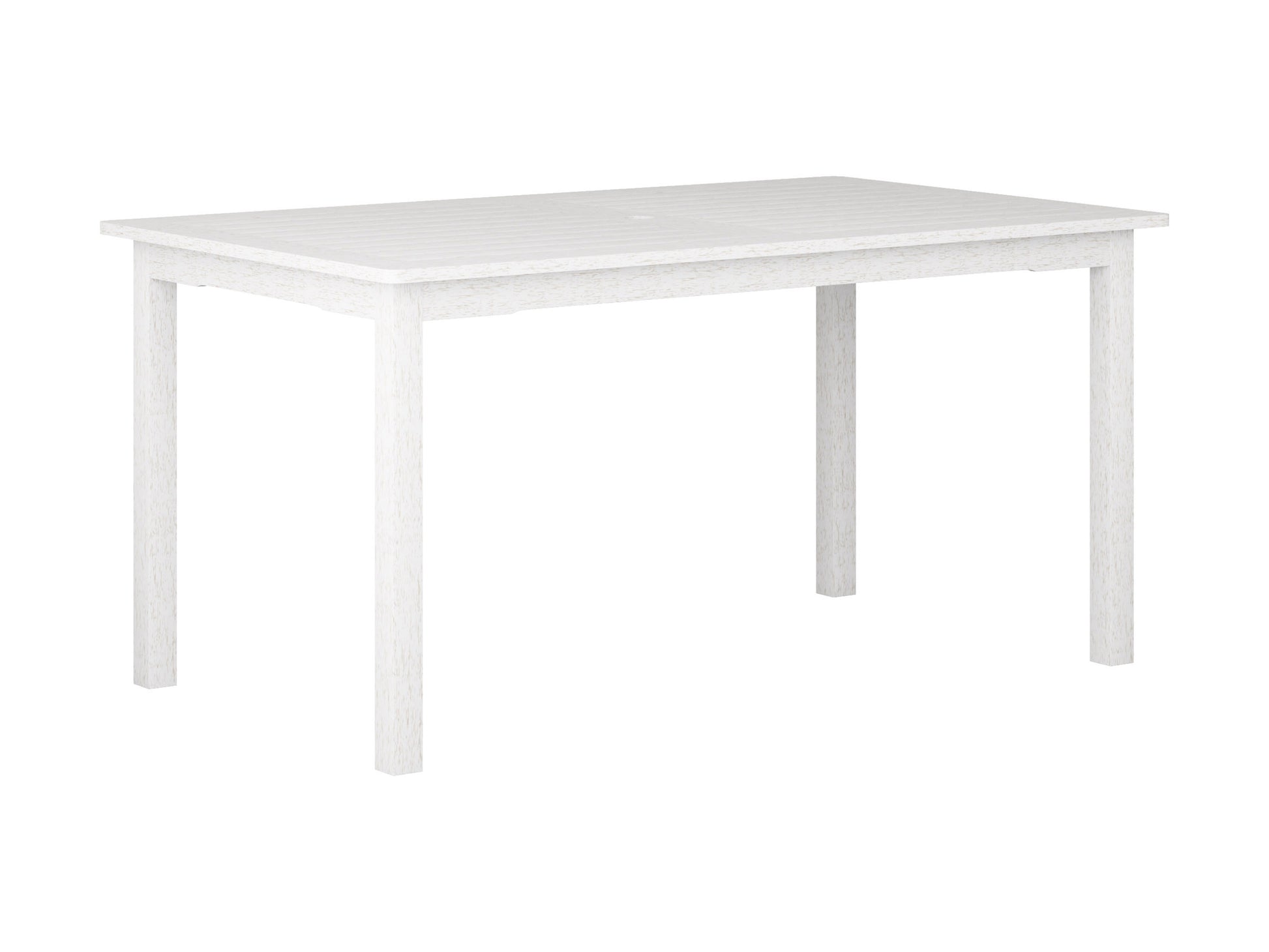 Black metal and wood patio dining set with a rectangular table and six cushioned chairs, featuring a slatted tabletop and weather-resistant materials, perfect for outdoor dining and entertaining.
