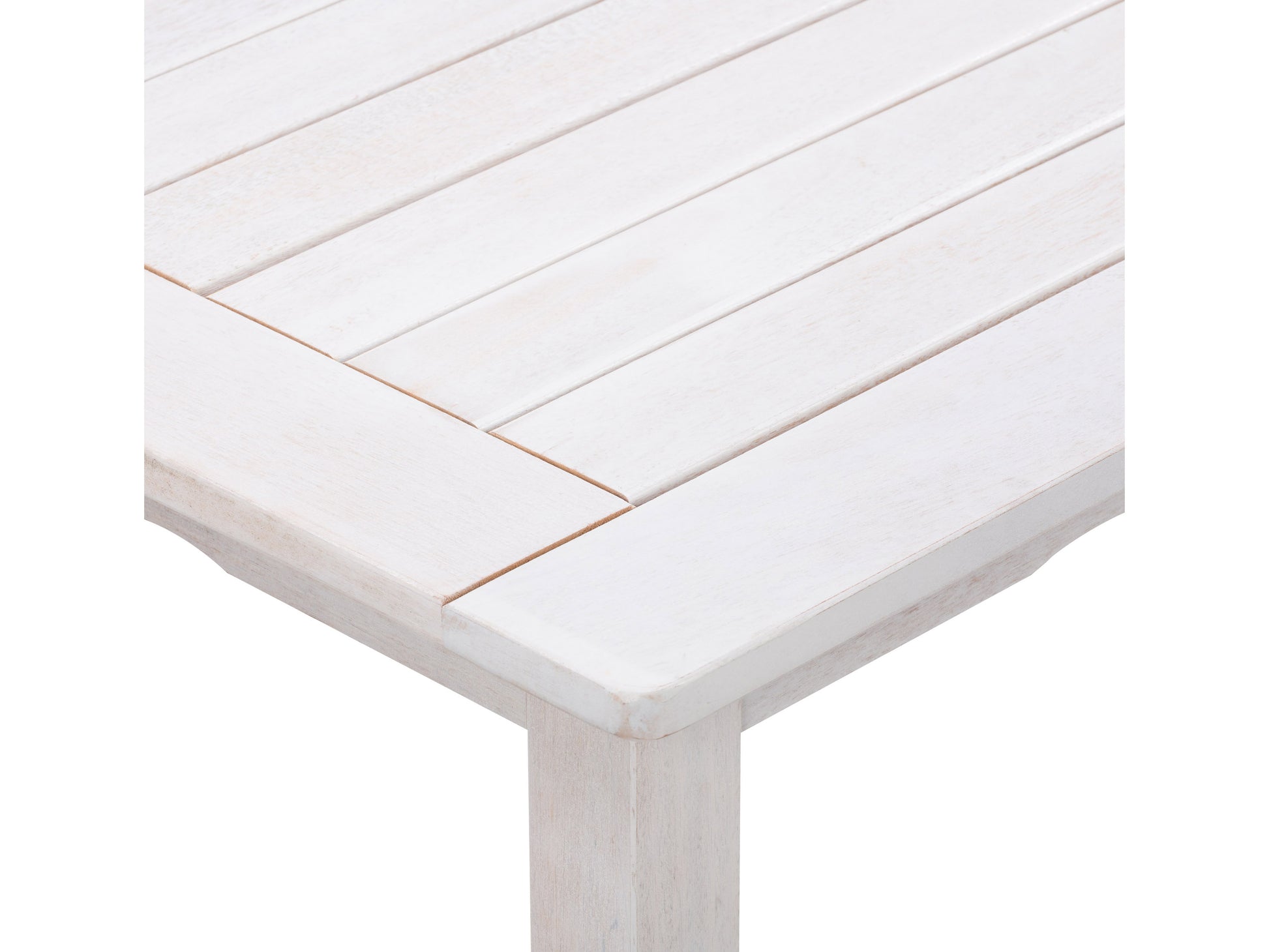 Outdoor patio dining set with a rectangular wooden table, six cushioned chairs in beige fabric, and a sturdy metal frame, perfect for backyard gatherings and alfresco dining.