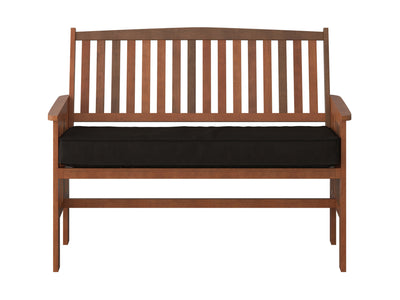 Miramar Brown Wood Bench with Back Miramar Collection product image by CorLiving#color_miramar-brown