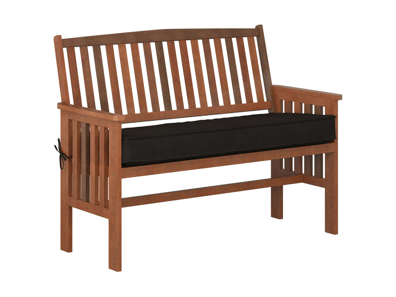 Miramar Brown Wood Bench with Back Miramar Collection product image by CorLiving