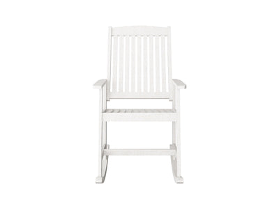 white Outdoor Rocking Chair Miramar Collection product image by CorLiving#color_miramar-washed-white
