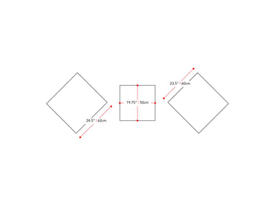 Miramar Washed White 3 Piece Patio Set Miramar Collection measurements diagram by CorLiving#color_miramar-washed-white