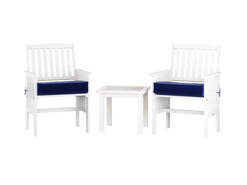 Miramar Washed White 3 Piece Patio Set Miramar Collection product image by CorLiving