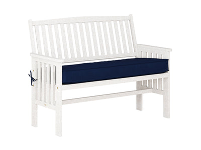 Miramar Washed White Wood Bench with Back Miramar Collection product image by CorLiving#color_miramar-washed-white
