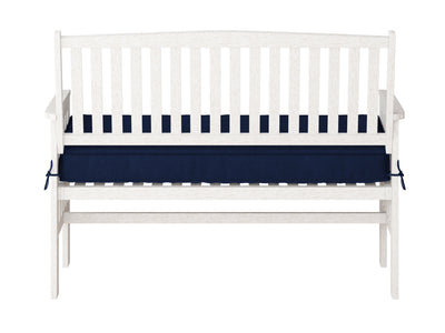 Miramar Washed White Wood Bench with Back Miramar Collection product image by CorLiving#color_miramar-washed-white