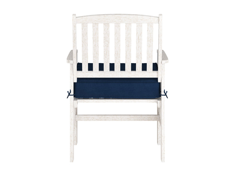 Miramar Washed White Wooden Armchair, Set of 2 Miramar Collection product image by CorLiving