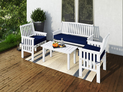 Miramar Washed White Wooden Patio Set, 4pc Miramar Collection lifestyle scene by CorLiving#color_miramar-washed-white