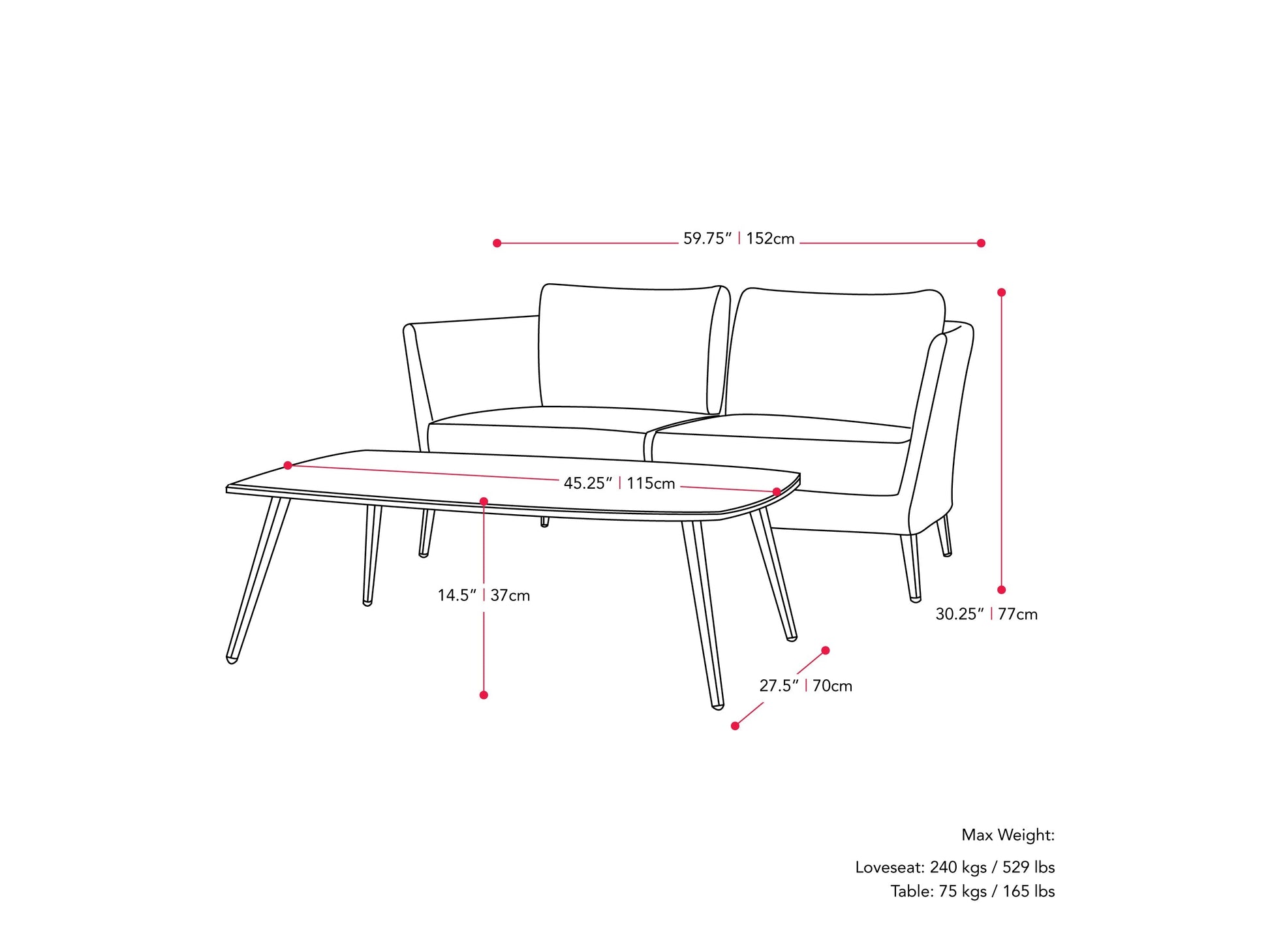 Black metal patio conversation set with four pieces, featuring a sleek modern design, comfortable gray cushions, and a durable frame. Ideal for outdoor relaxation and entertaining.