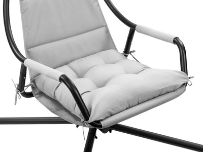 light grey Swing Lounge Chair Kingsley Collection detail image by CorLiving#color_light-grey