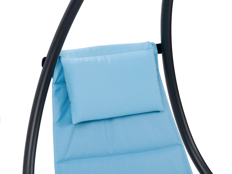 light blue Swing Lounge Chair Kingsley Collection detail image by CorLiving
