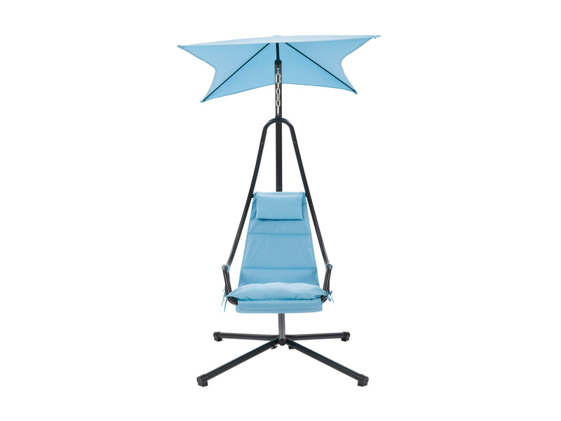 light blue Swing Lounge Chair Kingsley Collection product image by CorLiving