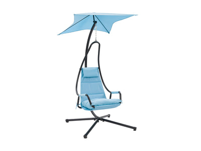 light blue Swing Lounge Chair Kingsley Collection product image by CorLiving#color_light-blue