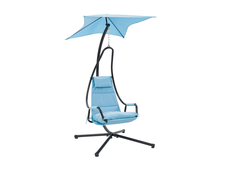 light blue Swing Lounge Chair Kingsley Collection product image by CorLiving