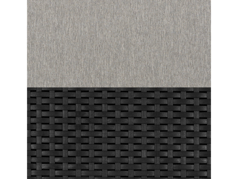 grey and black weave 6 Piece Patio Set Adelaide Collection detail image by CorLiving