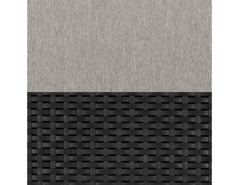 grey and black weave Outdoor Conversation Set, 4pc Adelaide Collection detail image by CorLiving