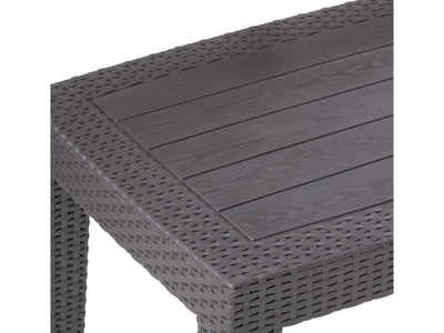 black and grey Patio Conversation Set, 4pc Lake Front Collection detail image by CorLiving#color_black-and-grey