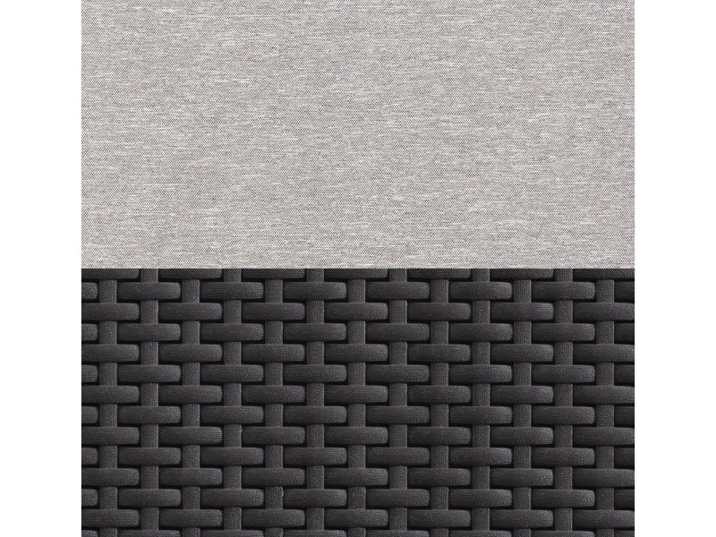black and grey Patio Conversation Set, 4pc Lake Front Collection detail image by CorLiving