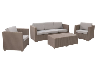 beige 5pc Patio Set Lake Front Collection product image by CorLiving#color_beige