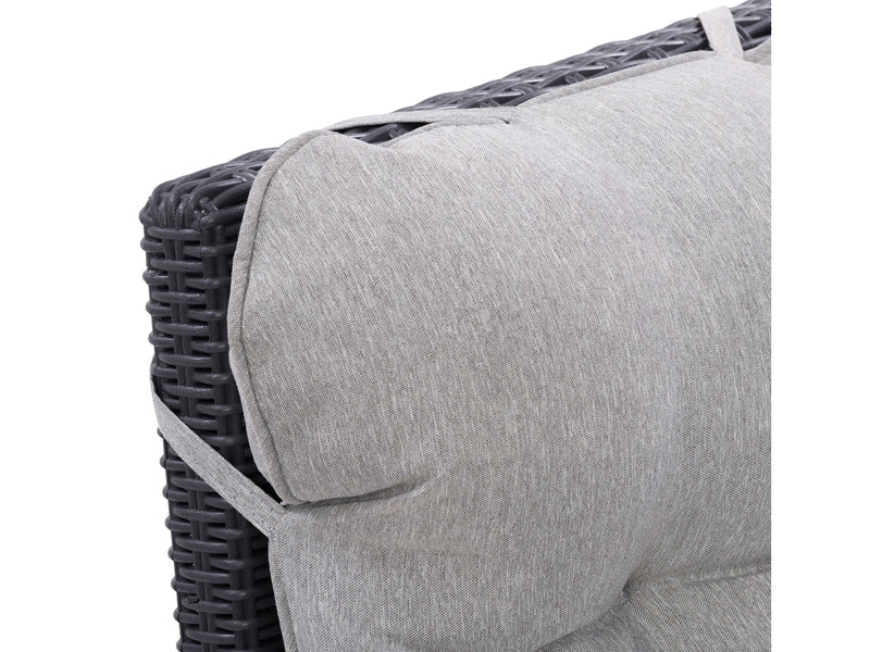 greige Patio Recliner and Ottoman Set, 5pc Lake Front Collection detail image by CorLiving