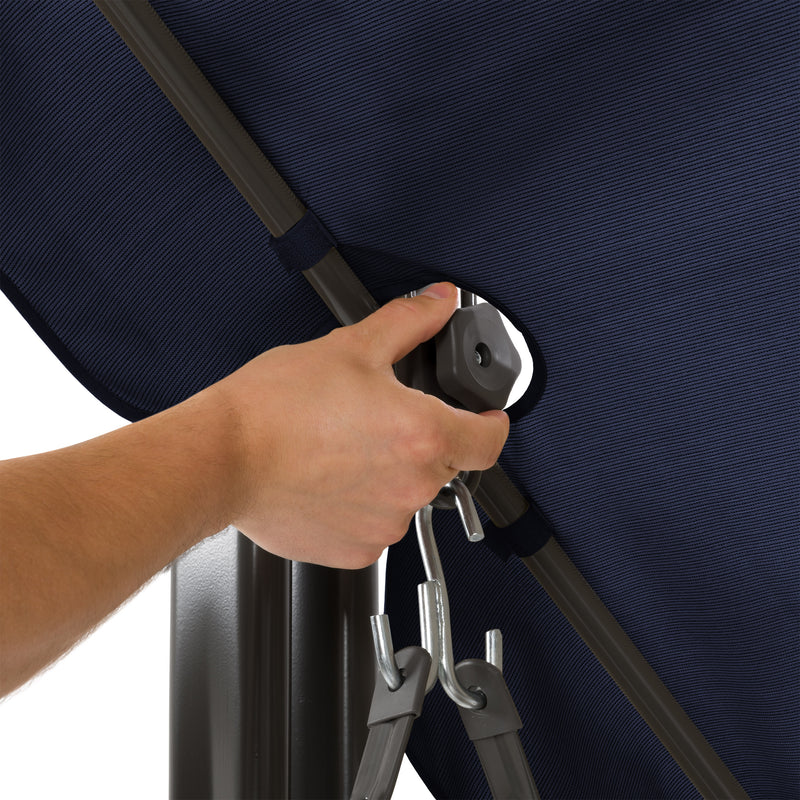 navy blue Patio Swing With Canopy Nantucket Collection detail image by CorLiving