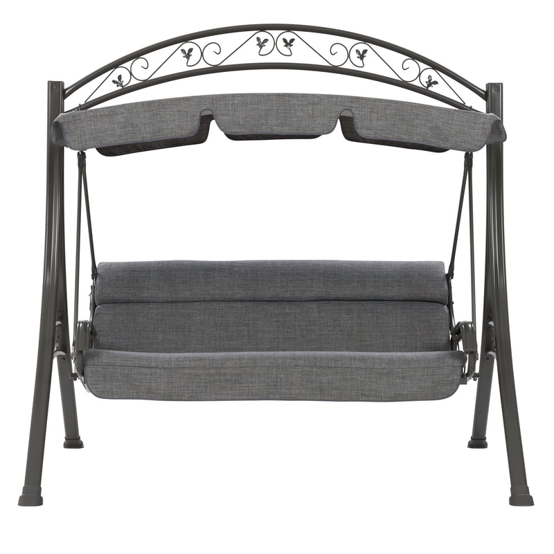 grey Patio Swing With Canopy Nantucket Collection product image by CorLiving