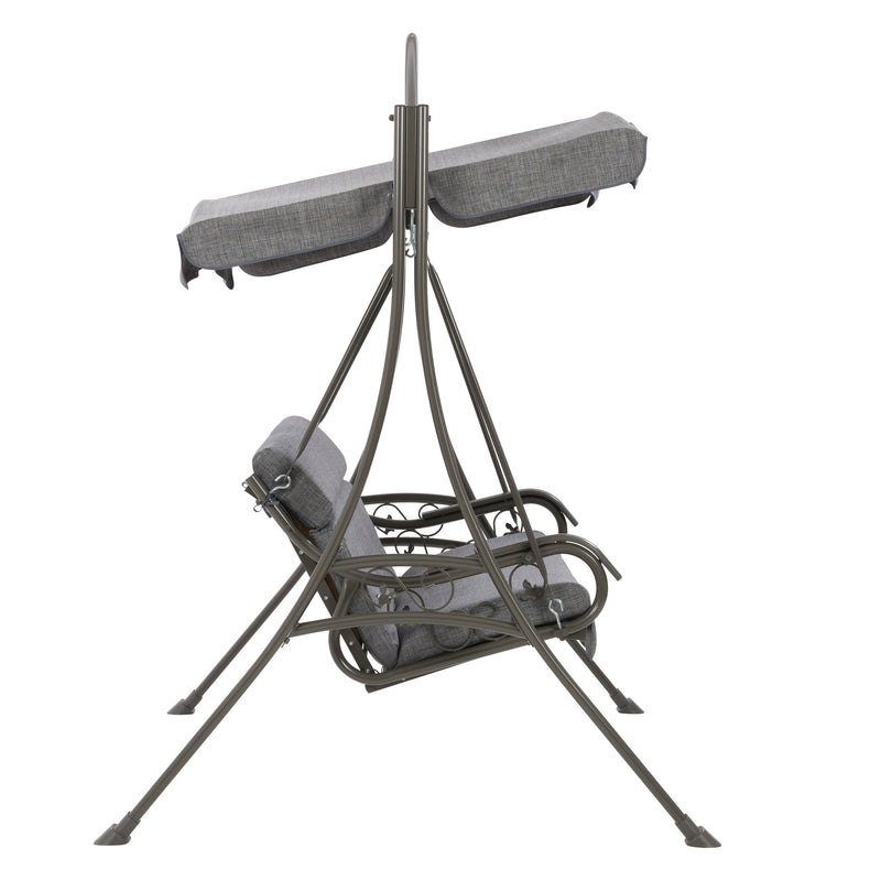 grey Patio Swing With Canopy Nantucket Collection product image by CorLiving