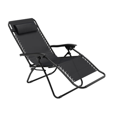 black Folding Lounge Chair Riverside Collection product image by CorLiving#color_black