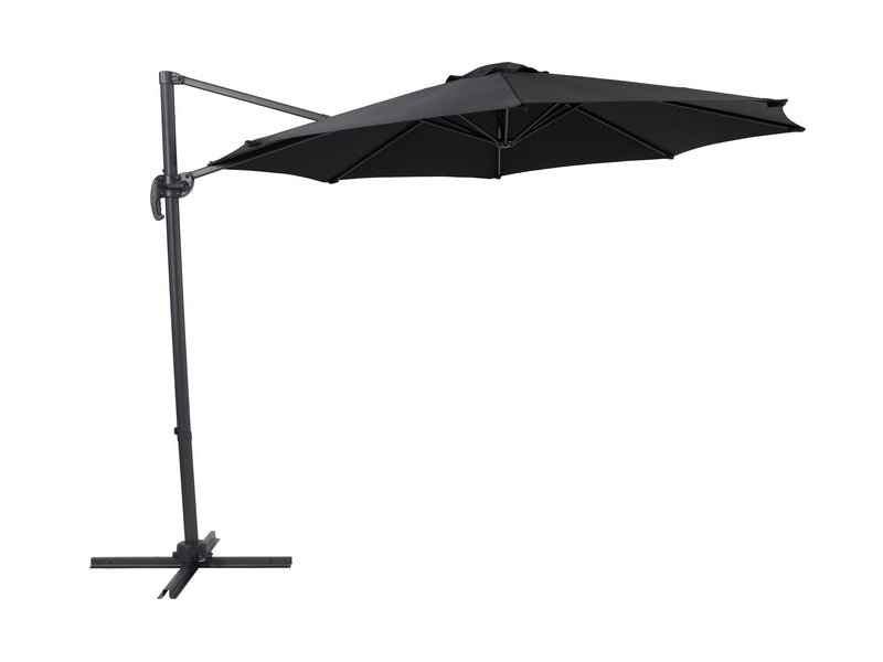 black offset patio umbrella, 360 degree 100 Series product image CorLiving