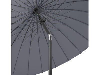 grey parasol umbrella, tilting  Sun Shield Collection detail image CorLiving#color_grey