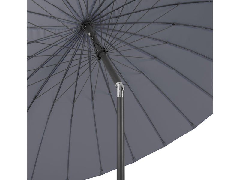 grey parasol umbrella, tilting  Sun Shield Collection detail image CorLiving