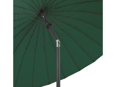dark green parasol umbrella, tilting  Sun Shield Collection detail image CorLiving#color_dark-green