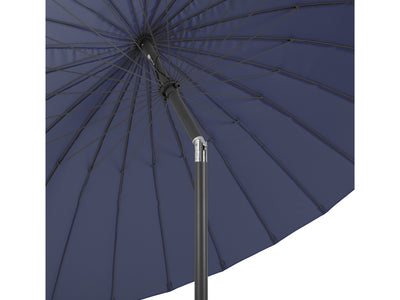 navy blue parasol umbrella, tilting  Sun Shield Collection detail image CorLiving#color_navy-blue