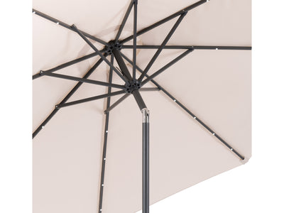 beige led umbrella, tilting Skylight Collection detail image CorLiving#color_beige
