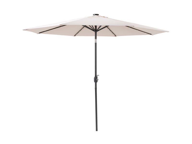 beige led umbrella, tilting Skylight Collection product image CorLiving