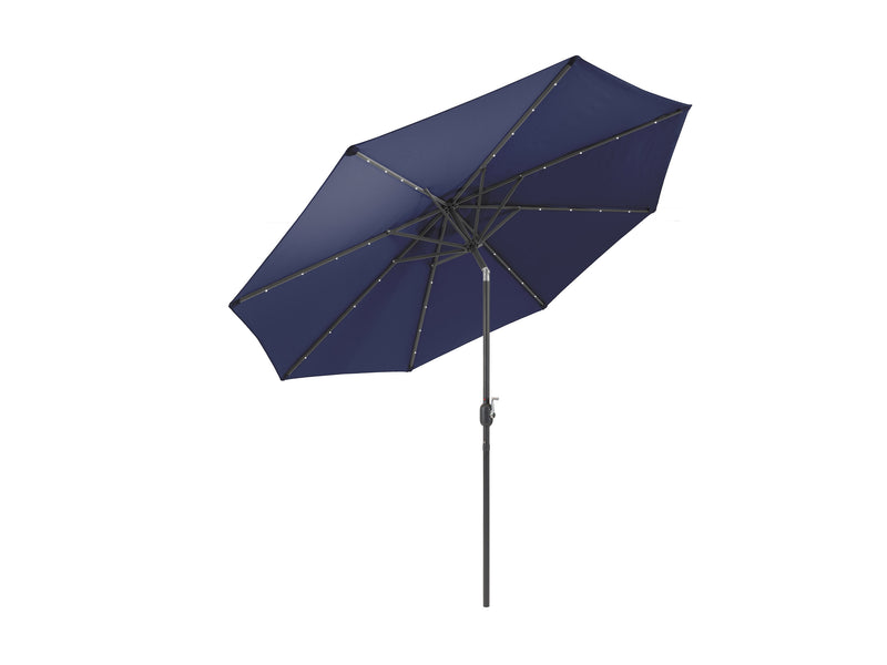 navy blue led umbrella, tilting Skylight Collection product image CorLiving