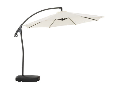white cantilever patio umbrella with base Endure Collection product image CorLiving#color_white