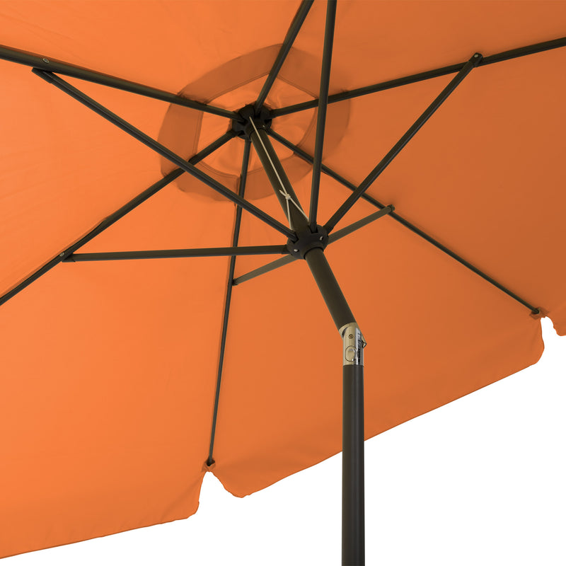 orange 10ft patio umbrella, round tilting with base 200 Series detail image CorLiving