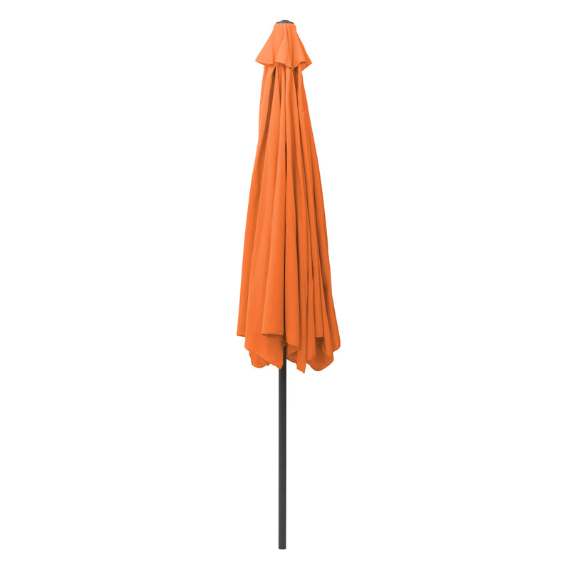 orange 10ft patio umbrella, round tilting with base 200 Series product image CorLiving