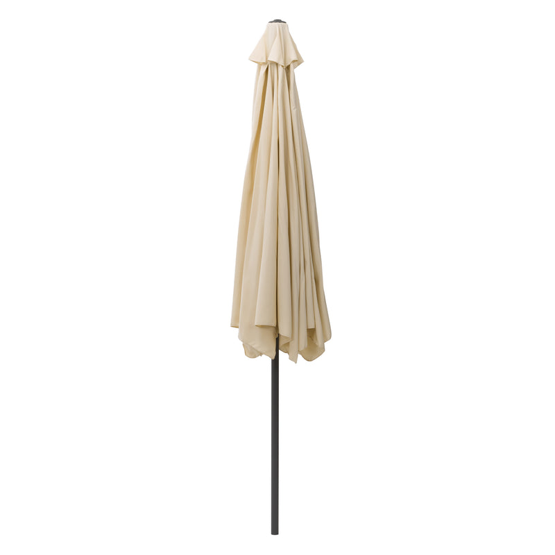 warm white 10ft patio umbrella, round tilting with base 200 Series product image CorLiving