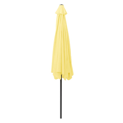 yellow 10ft patio umbrella, round tilting with base 200 Series product image CorLiving#color_yellow