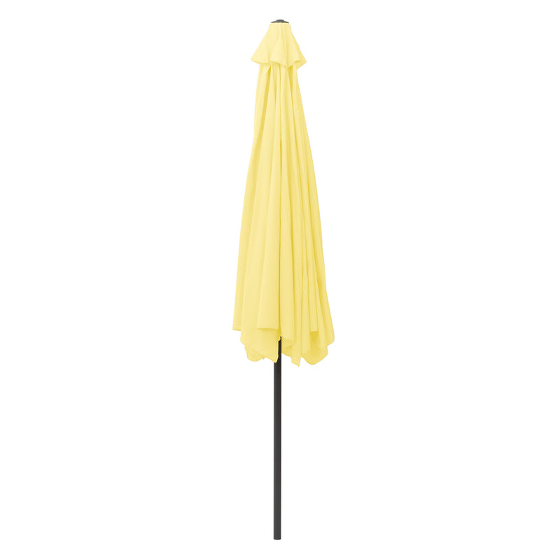 yellow 10ft patio umbrella, round tilting with base 200 Series product image CorLiving