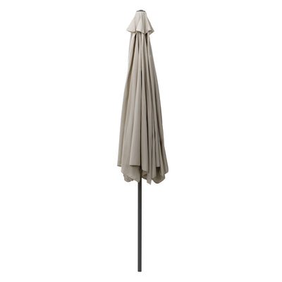 sand grey 10ft patio umbrella, round tilting with base 200 Series product image CorLiving#color_sand-grey